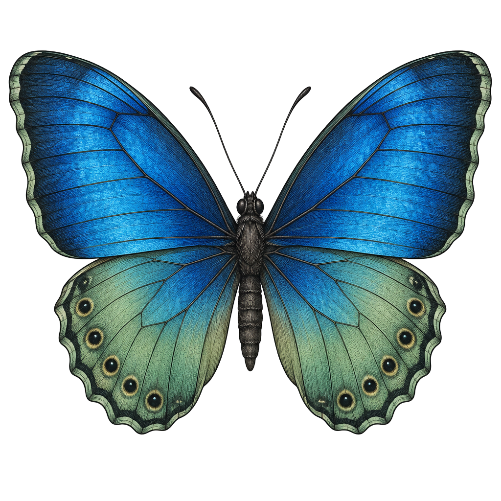 Morpho Computation butterfly emblem